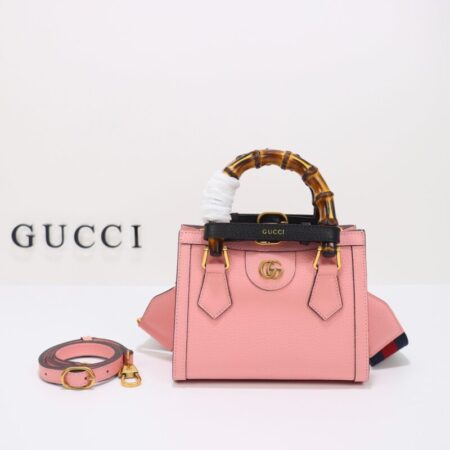 Top Quality Gucci Diana Small Tote Pink