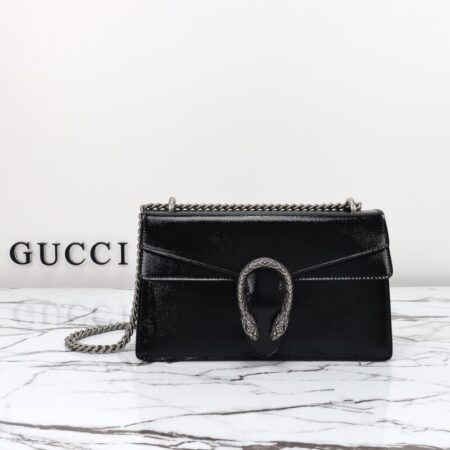 Top Quality Gucci Dionysus Small Shoulder Bag Patent Black