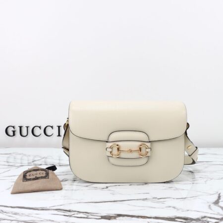 Top Quality Gucci G 1955 Horsebit White