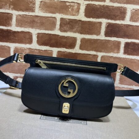 Top Quality Gucci G Blondie Waist Canvas Black