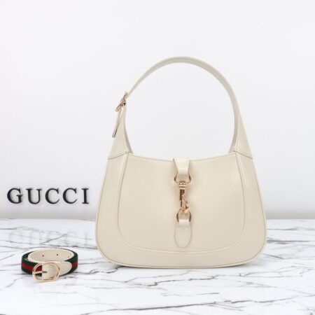 Top Quality Gucci G Jackie Small Patent White