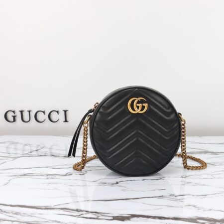 Top Quality Gucci GG Mormont Round Black