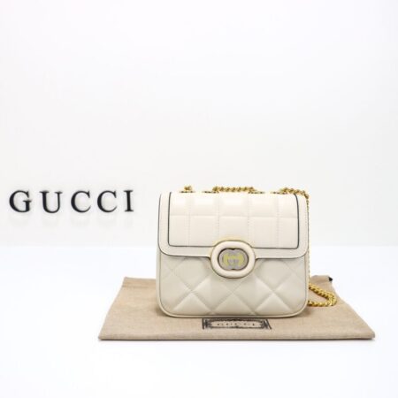 Top Quality Gucci Gucci Deco Double G White
