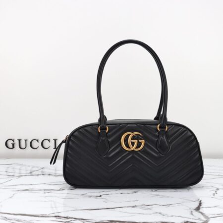 Top Quality Gucci Marmont Small Top Handle Black