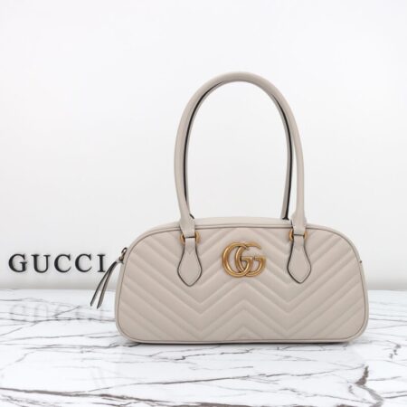 Top Quality Gucci Marmont Small Top Handle White