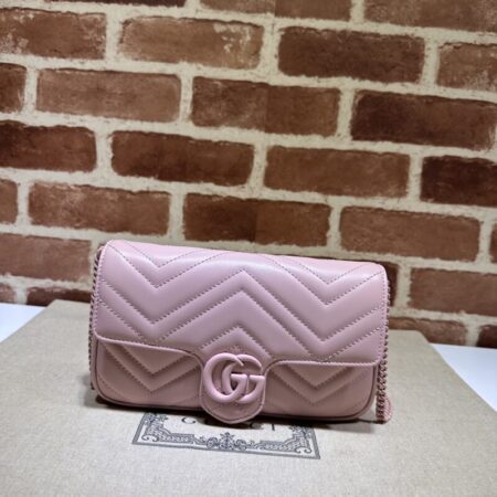 Top Quality Gucci Matelassé Mini Pink