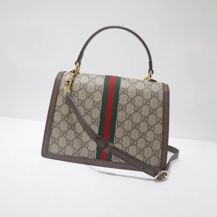 Top Quality Gucci Ophidia Small Top Handle Bag With Web - View 4
