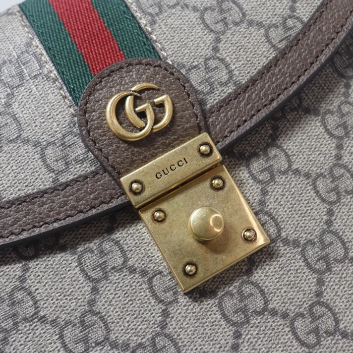 Top Quality Gucci Ophidia Small Top Handle Bag With Web - View 5