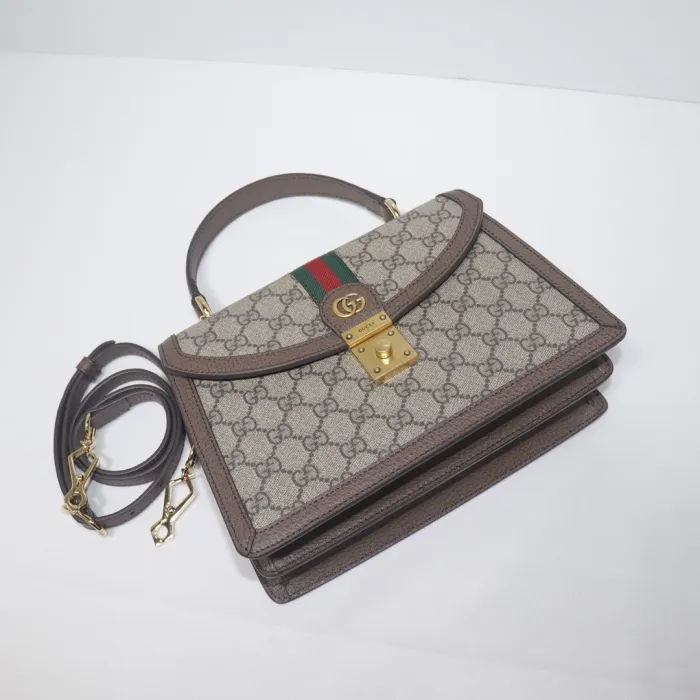 Top Quality Gucci Ophidia Small Top Handle Bag With Web - View 8
