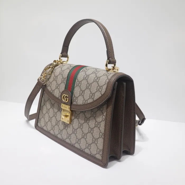 Top Quality Gucci Ophidia Small Top Handle Bag With Web - View 19