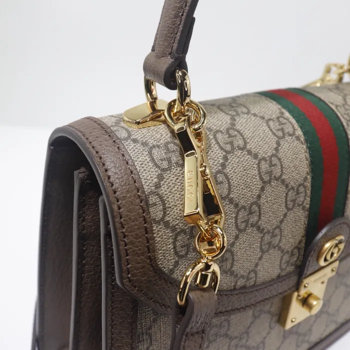 Top Quality Gucci Ophidia Small Top Handle Bag With Web - View 20
