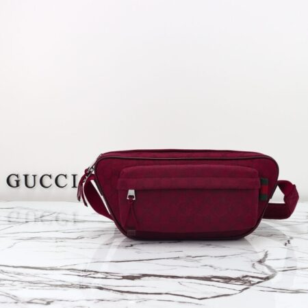 Top Quality Gucci Small GG Belt Bag Red