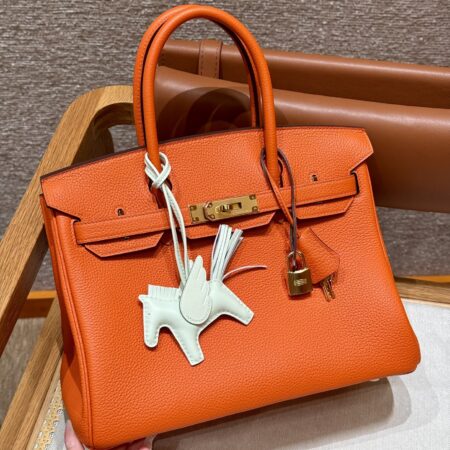 Top Quality Hermès Birkin Orange Togo Gold