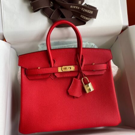 Top Quality Hermès Birkin Red Togo Gold