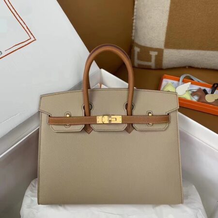 Top Quality Hermès Birkin Trench Brown Frosted