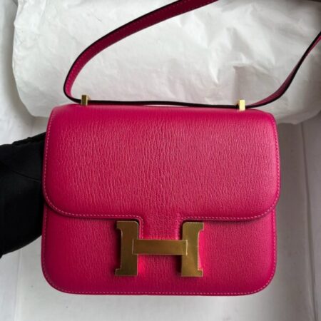 Top Quality Hermès Constance 18Cm Bright Rose