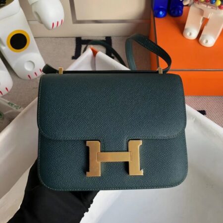 Top Quality Hermès Constance 18Cm Dark Green