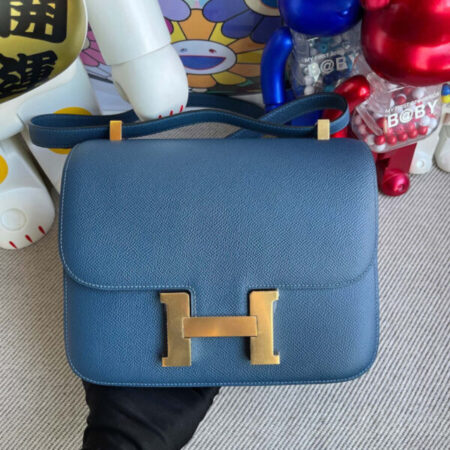 Top Quality Hermès Constance 18Cm Deep Blue