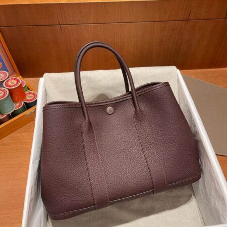 Top Quality Hermès Garden Party 30Cm Saddle Red