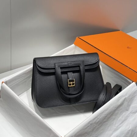 Top Quality Hermès Halzan Black