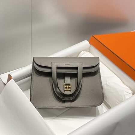 Top Quality Hermès Halzan Cumulonimbus Gray