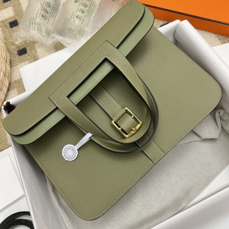 Top Quality Hermès Halzan Green