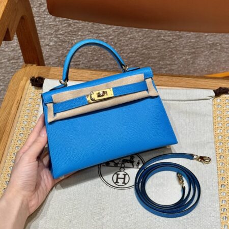 Top Quality Hermès Kelly Blue Fruda Epsom