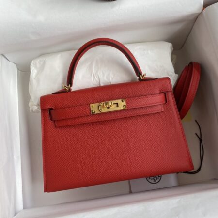 Top Quality Hermès Kelly Epsom Bright Red