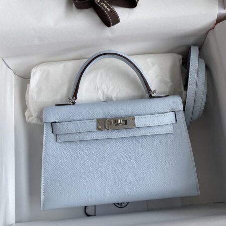 Top Quality Hermès Kelly Epsom Haze Blue
