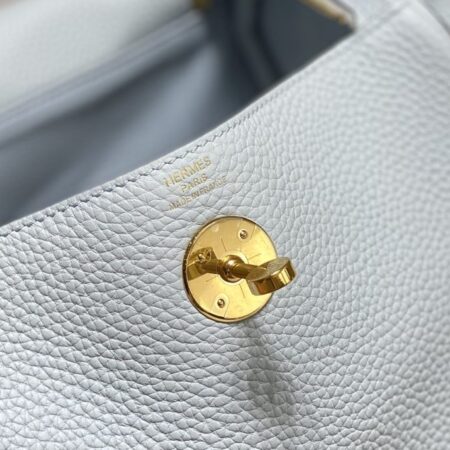 Top Quality Hermès Lindy Grail Blue - View 2