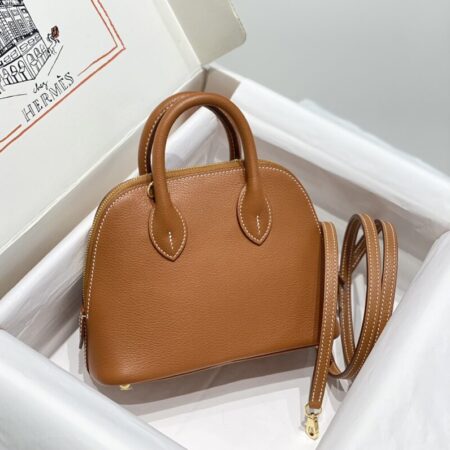 Top Quality Hermès Mini Bolide – Brown