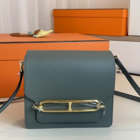 Top Quality Hermès Sac Roulis Almond Green