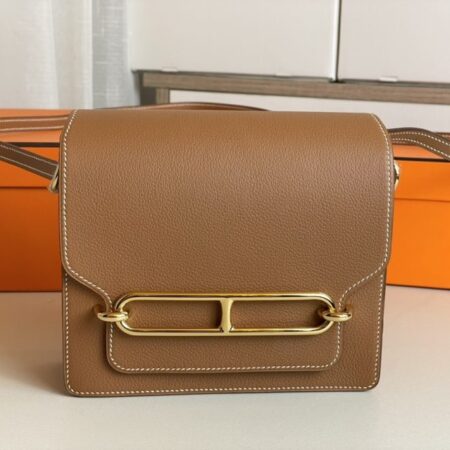 Top Quality Hermès Sac Roulis Brown