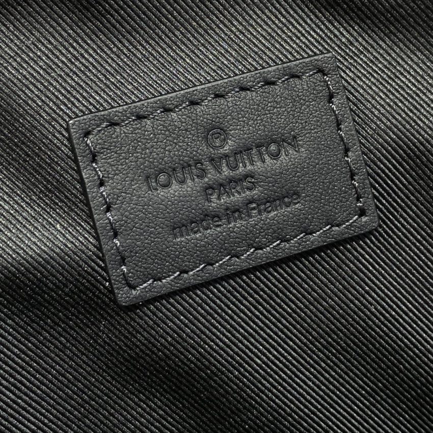 Top Quality LV Avenue Backpack Black Grid - View 3