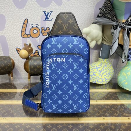 Top Quality LV Avenue Slingbag Blue