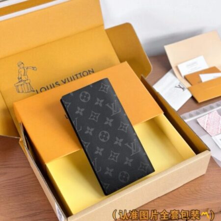 Top Quality LV Brazza Wallet Black