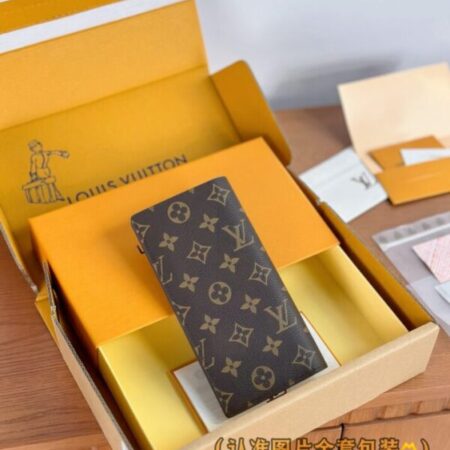 Top Quality LV Brazza Wallet Brown