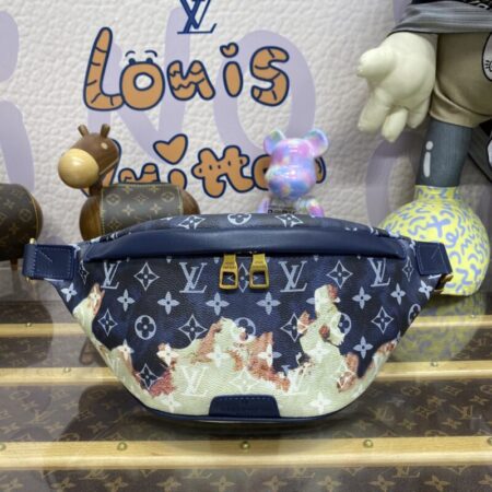 Top Quality LV Bumbag Discovery Blue Fire