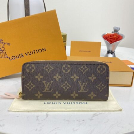 Top Quality LV Clemence Wallet Brown