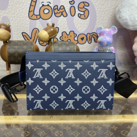 Top Quality LV Gaston Wearable Wallet Blue