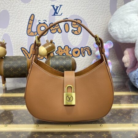 Top Quality LV Low Key Shoulder Brown