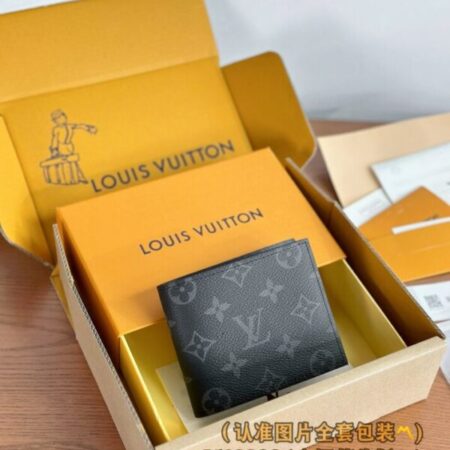 Top Quality LV Marco Wallet Black