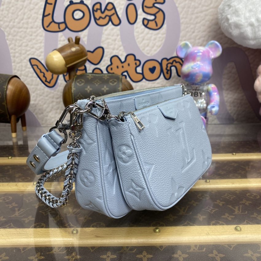 Top Quality LV Multi Pochette Accessoires Light Blue - View 8