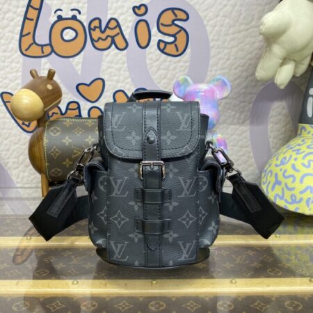 Top Quality LV Nano Christopher Backpack Black