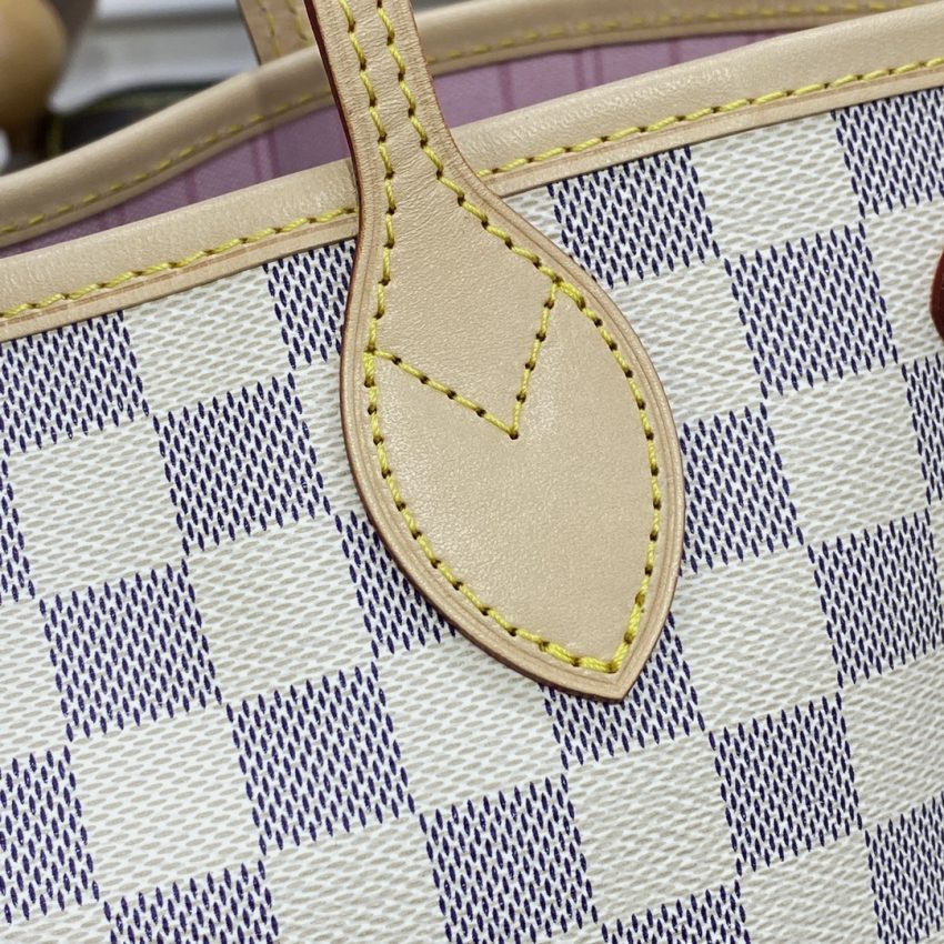 Top Quality LV Neverfull MM White Grid - View 2