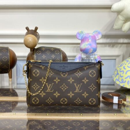 Top Quality LV Pallas Clutch Black