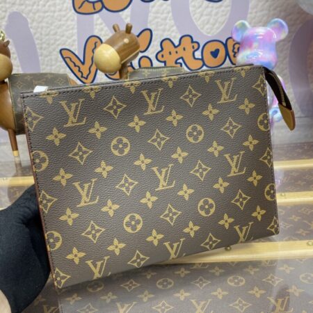 Top Quality LV Pochette Voyage Canvas Brown