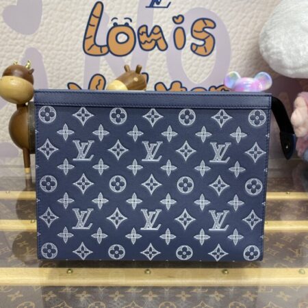 Top Quality LV Pochette Voyage Dark Blue