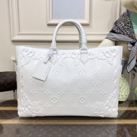 Top Quality LV Sac Plat 24H White