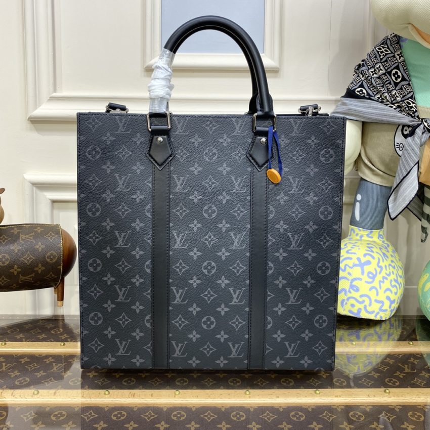 Top Quality LV Sac Plat M Black - View 2